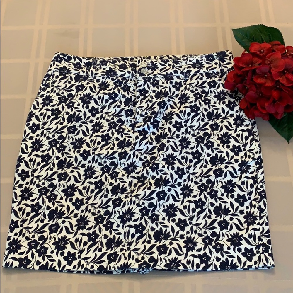 Chaps Floral Skirt